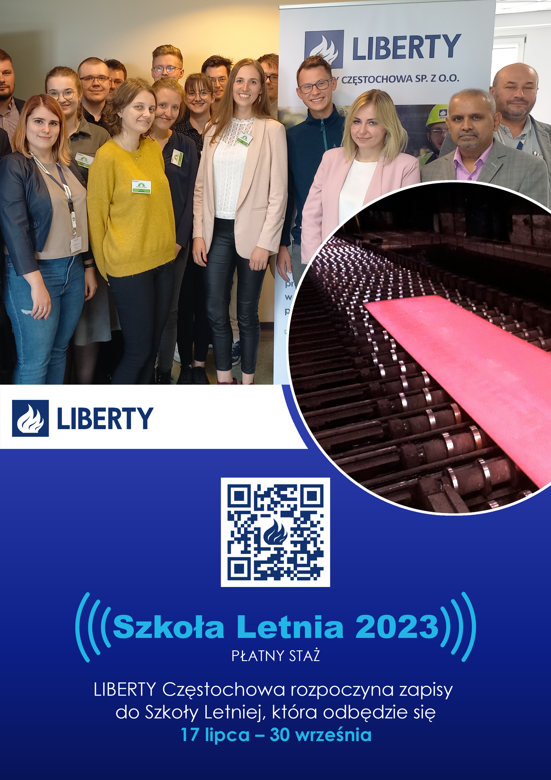 Szkoła Letnia w Liberty Częstochowa plakat
