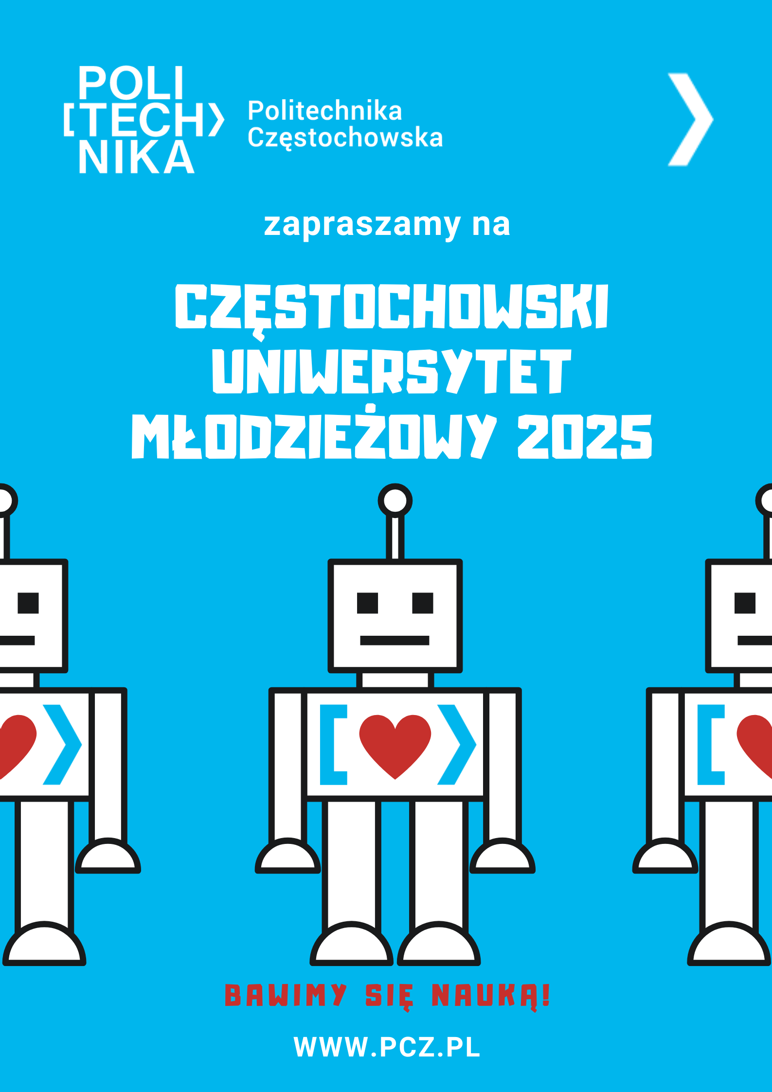 Częstochowski Uniwersytet Młodzieżowy plakat