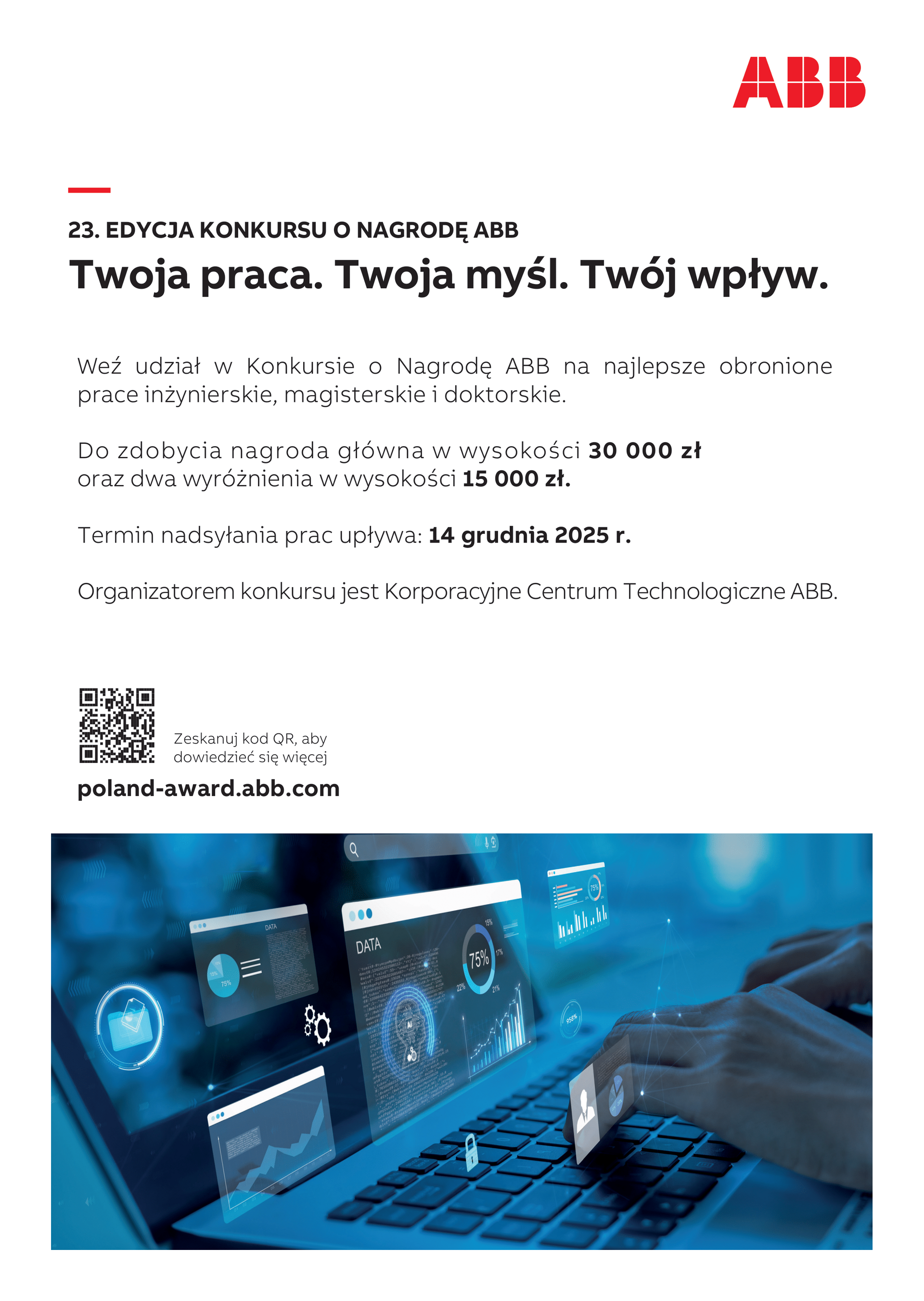 23. edycja konkursu o Nagrodę ABB plakat