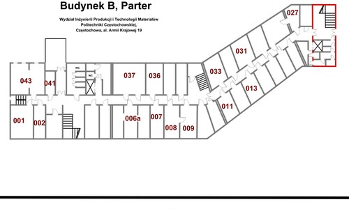 Budynek B - parter/ Building B - ground floor 