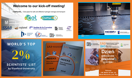 Tytuł :	 Wrzesień 2025 na Wydziale Inżynierii Produkcji i Technologii Materiałów