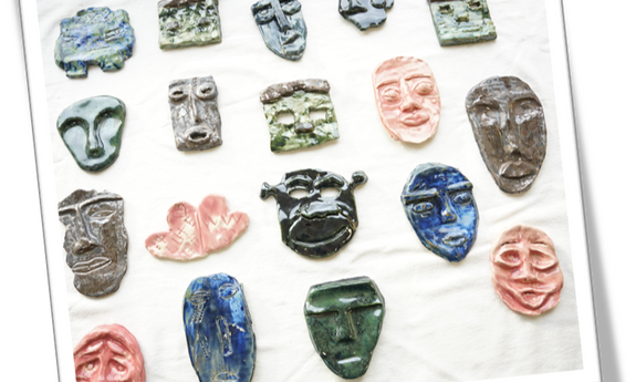 Warsztaty ceramiczne pod hasłem: Twarz, a może maska, co kryjemy w sobie?