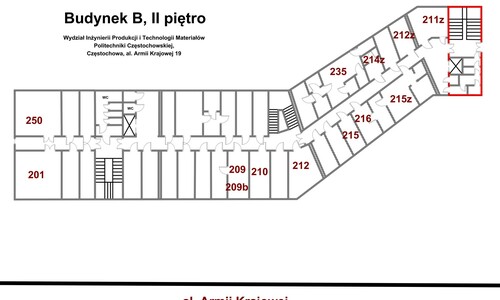 Budynek B - II piętro/ Building B - 2nd floor 