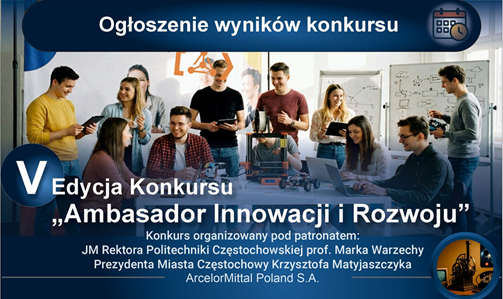 Ogłoszenie wyników konkursu Ambasador Innowacji V edycja
