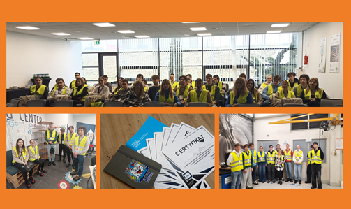 Studenci podczas warsztatów w firmie Beko