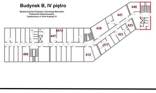 Budynek B - IV piętro/ Building B - 4th floor 