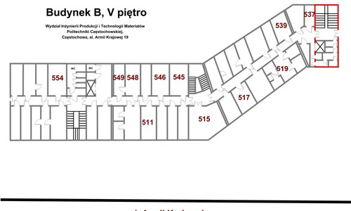 Budynek B - V piętro/ Building B - 5th floor 
